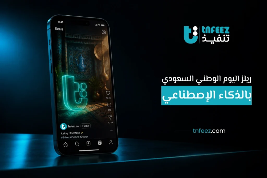 فيديو ريلز اليوم الوطني السعودي بالذكاء الاصطناعي