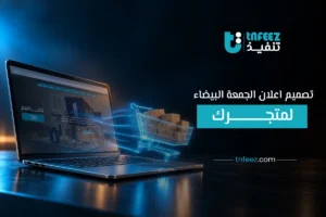 تصميم إعلان الجمعة البيضاء لمتجرك